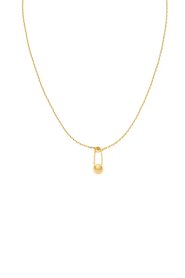 Necklaces Pin Necklace, yellow gold with fast delivery from Guzema