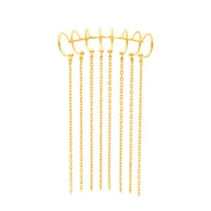 ChainFall Ear Cuff, yellow gold