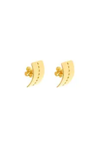 Earrings Dots Earrings, yellow gold for stylish and elegant looks