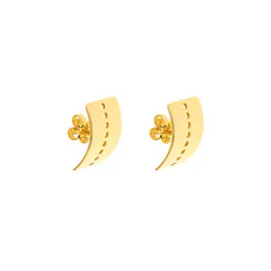 Dots Earrings, yellow gold