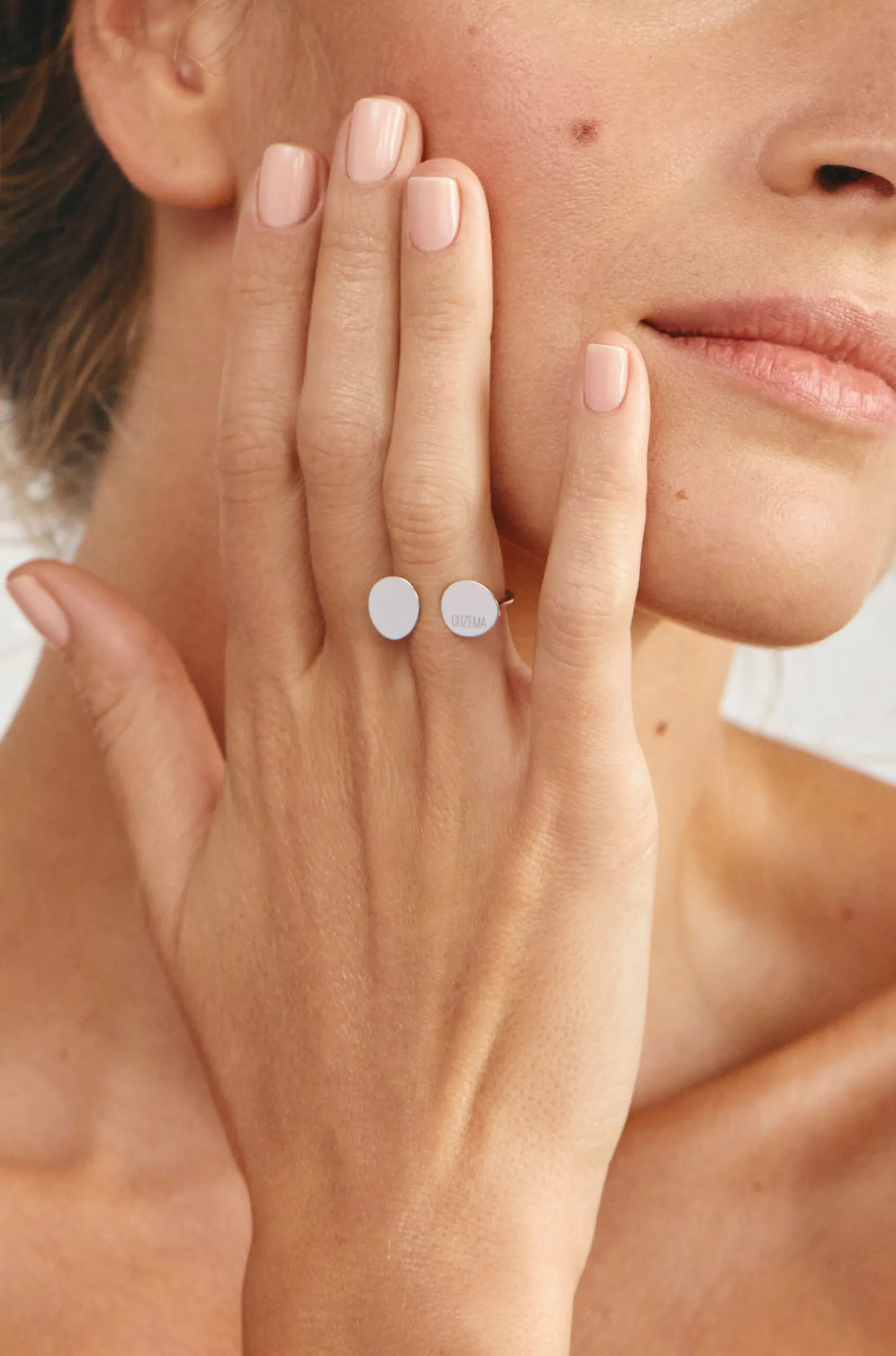 Rings Duo Flat Ring, white gold available online with expert craftsmanship