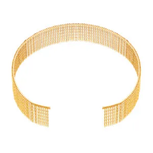 Bold Chainfall Choker, yellow gold
