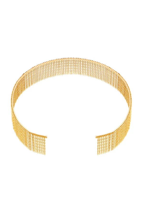 Chokers Bold Chainfall Choker, yellow gold with a unique touch from Guzema