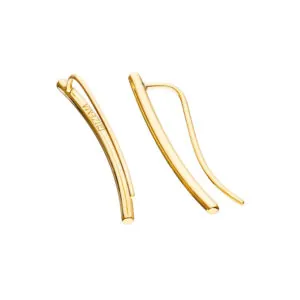 Arc earrings, yellow gold
