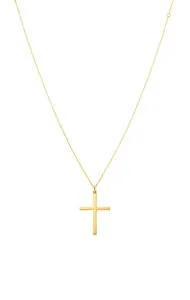 Necklaces Grand Cross, yellow gold with fast delivery from Guzema