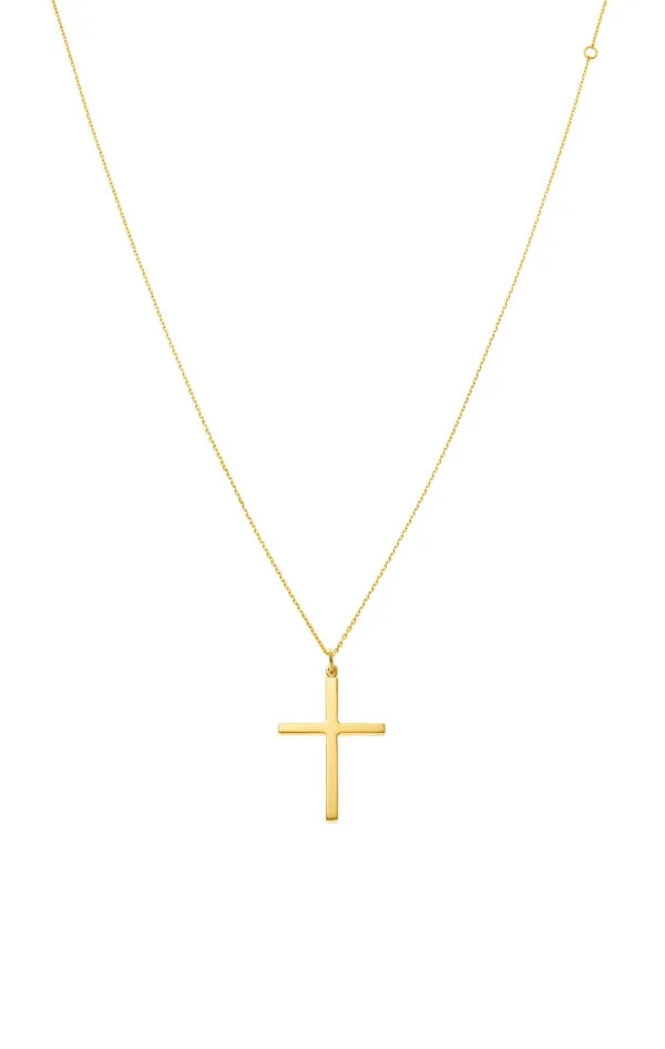 Necklaces Grand Cross, yellow gold with fast delivery from Guzema