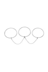 Rings Trio Band Ring, white gold with modern design available now