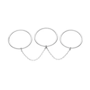 Trio Band Ring, white gold