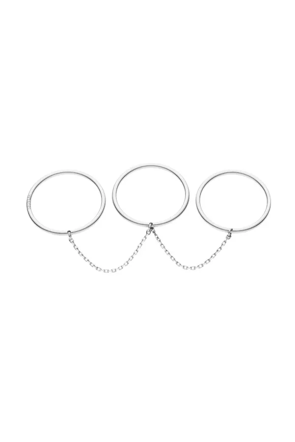 Rings Trio Band Ring, white gold with modern design available now