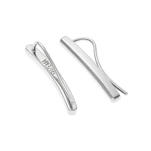 Bold Arc Earrings, white gold