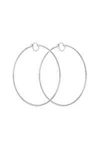 Earrings Bold Hoops Earrings, white gold for stylish and elegant looks