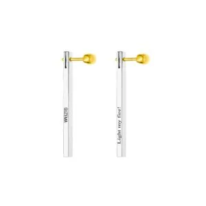 Match Earrings, white gold