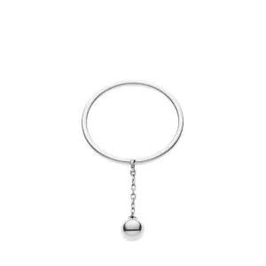 Mini Orb Ring, white gold