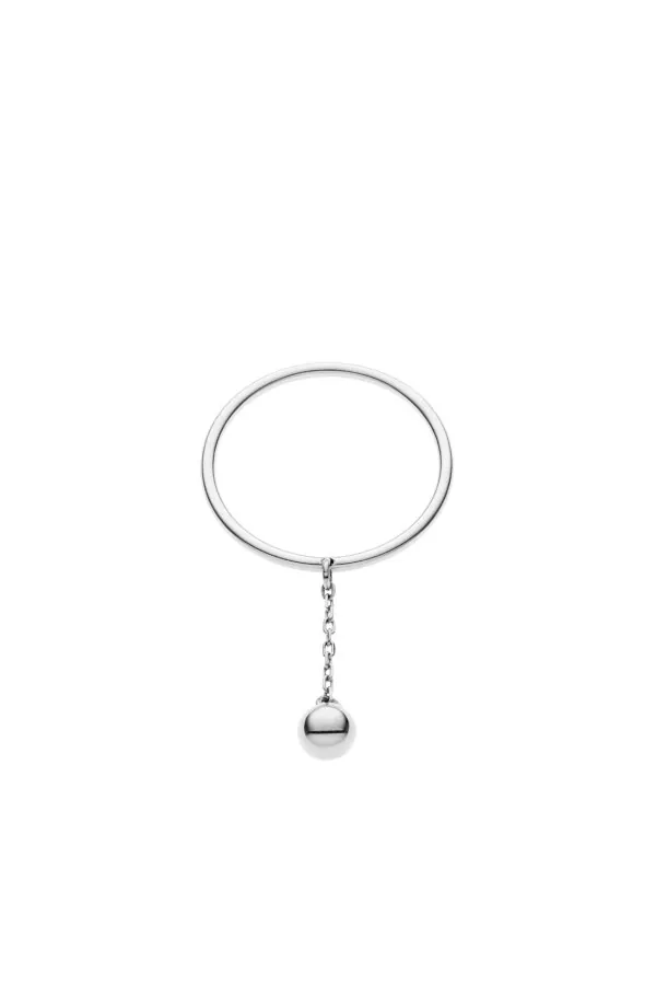 Rings Mini Orb Ring, white gold with luxury craftsmanship from Guzema