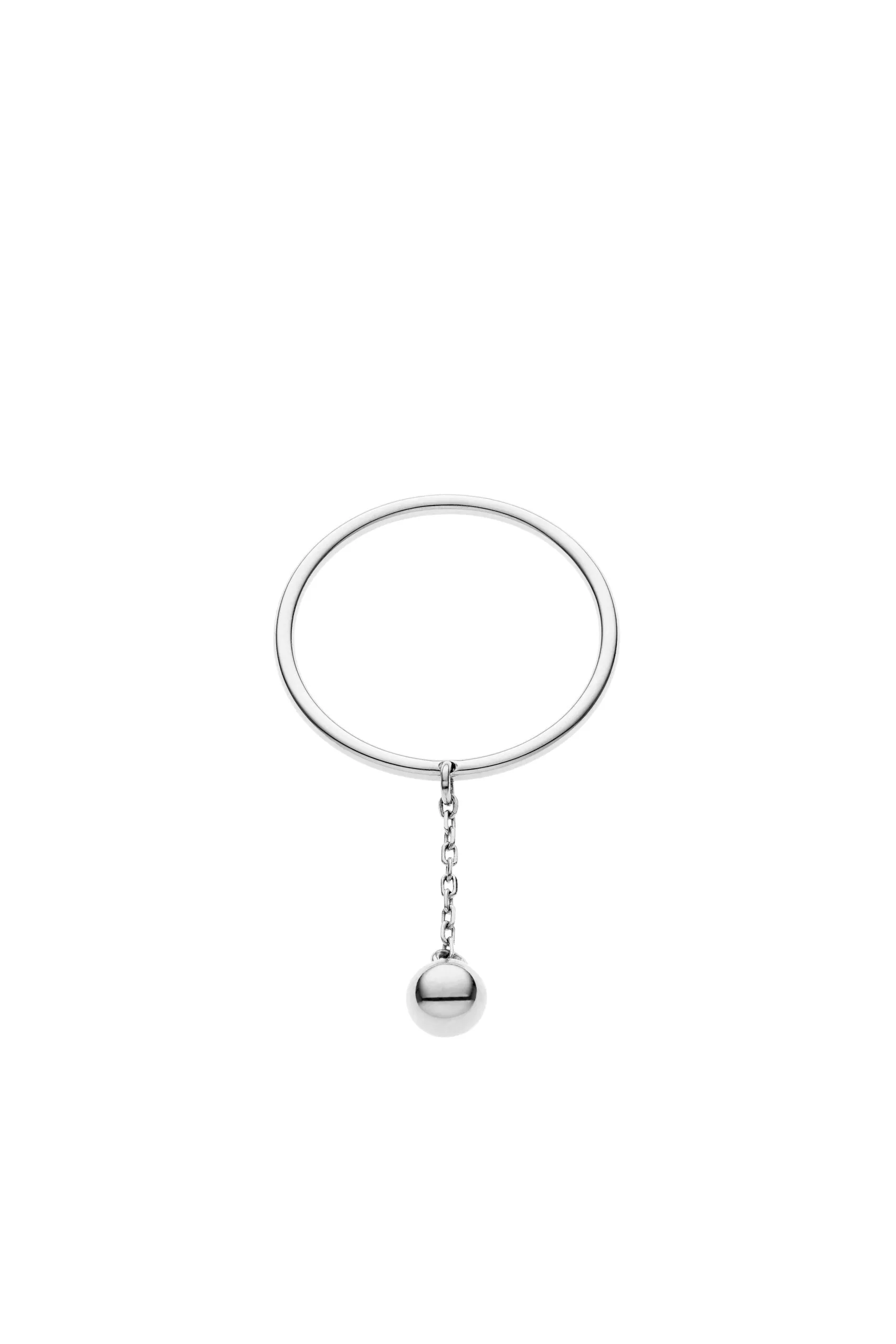 Rings Mini Orb Ring, white gold with luxury craftsmanship from Guzema