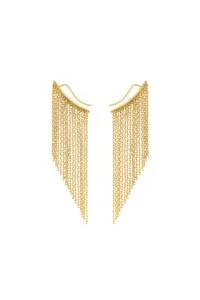 Earrings Mid Chainfall Earrings, yellow gold for a unique and sophisticated look