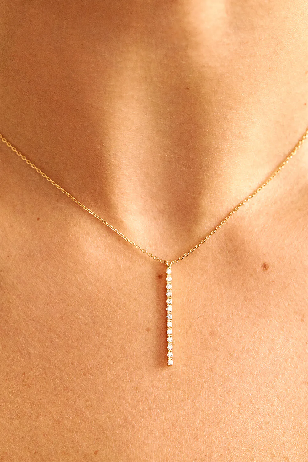 Custom Necklaces Multi Diamonds Necklace, yellow gold for a luxurious style