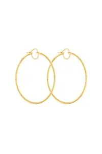 Earrings Mid Hoops Earrings, yellow gold for a unique and sophisticated look