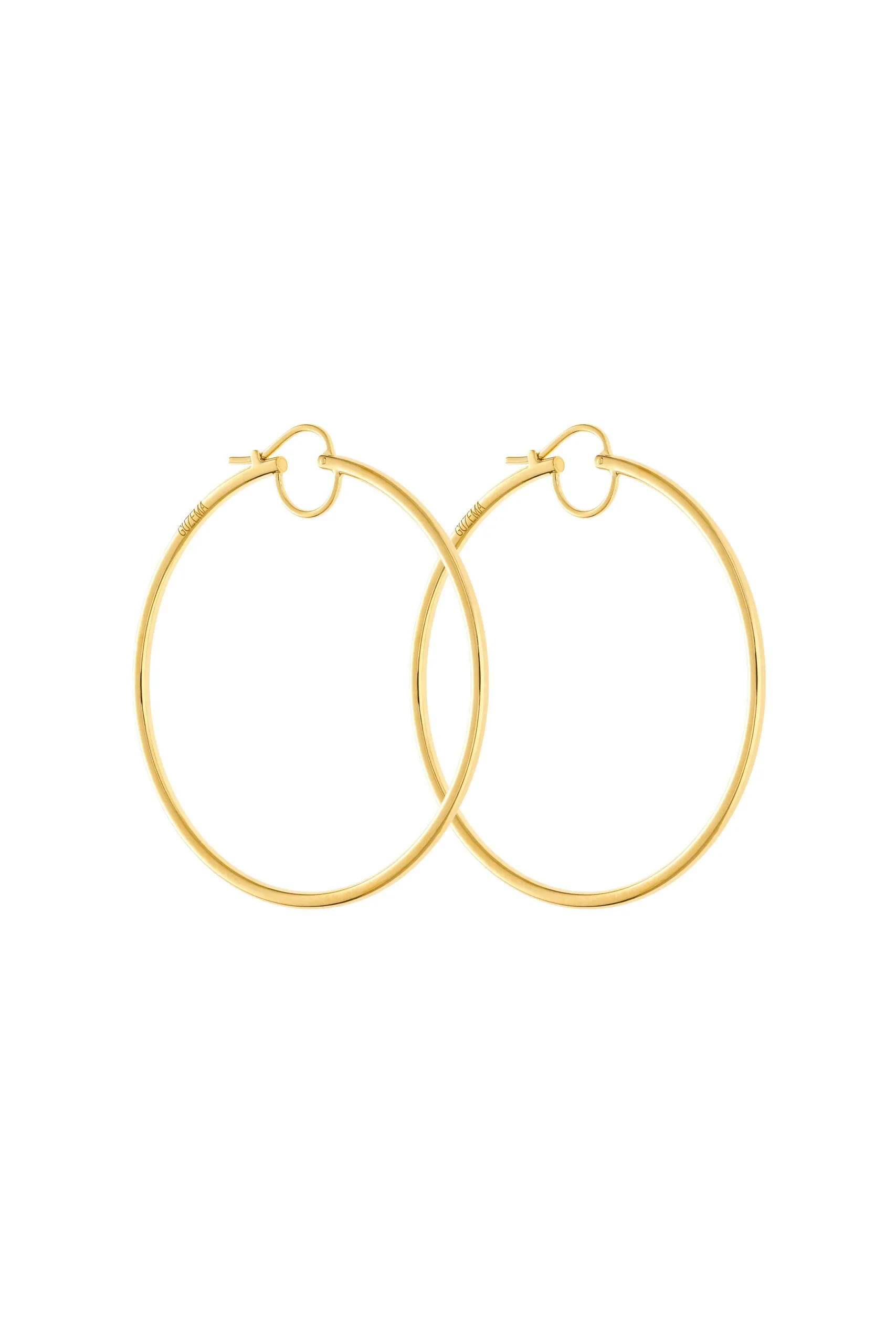 Earrings Mid Hoops Earrings, yellow gold for a unique and sophisticated look