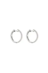 Earrings Bold Hug Hoops, white gold with timeless design by Guzema