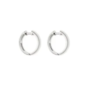 Bold Hug Hoops, white gold