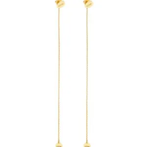 Duo Flat Transformer Earrings, yellow gold