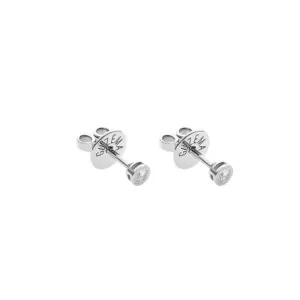 Mini Diamond Earrings, white gold