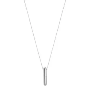Mini Capsule Necklace, white gold