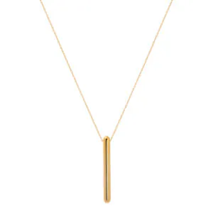 Mid Capsule Necklace, yellow gold