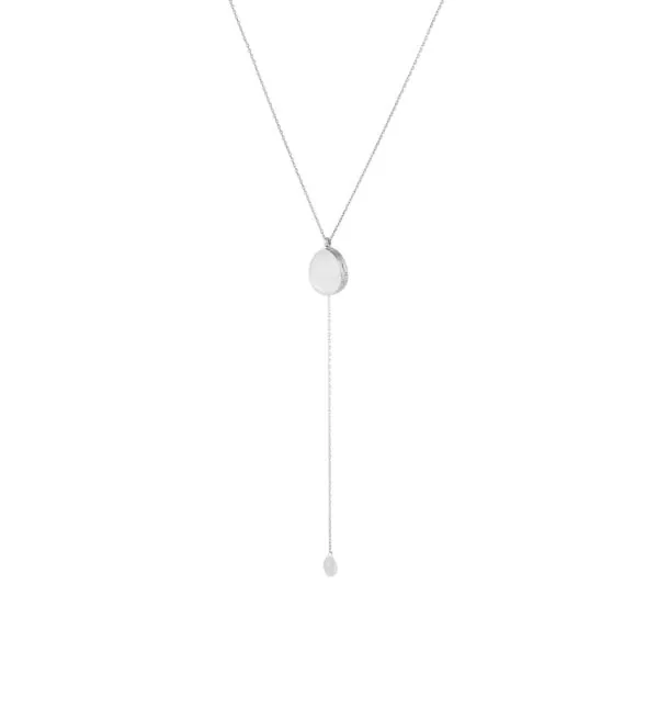 Necklaces Oval Locket Necklace, white gold with fast delivery from Guzema