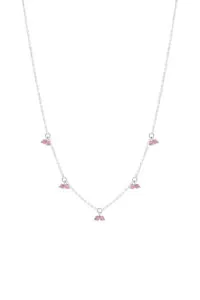 Necklaces Duo Gems Necklace, white gold with fast delivery from Guzema