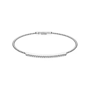 Bracelet with 19 diamonds, white gold