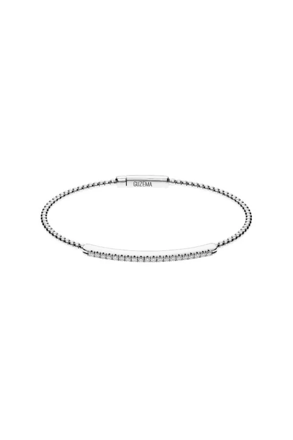 Bracelets Bracelet with 19 diamonds, white gold for everyday elegance