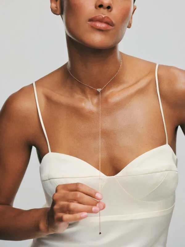 Exclusive Necklaces Heart Transformer Necklace, diamonds, rose gold from Guzema