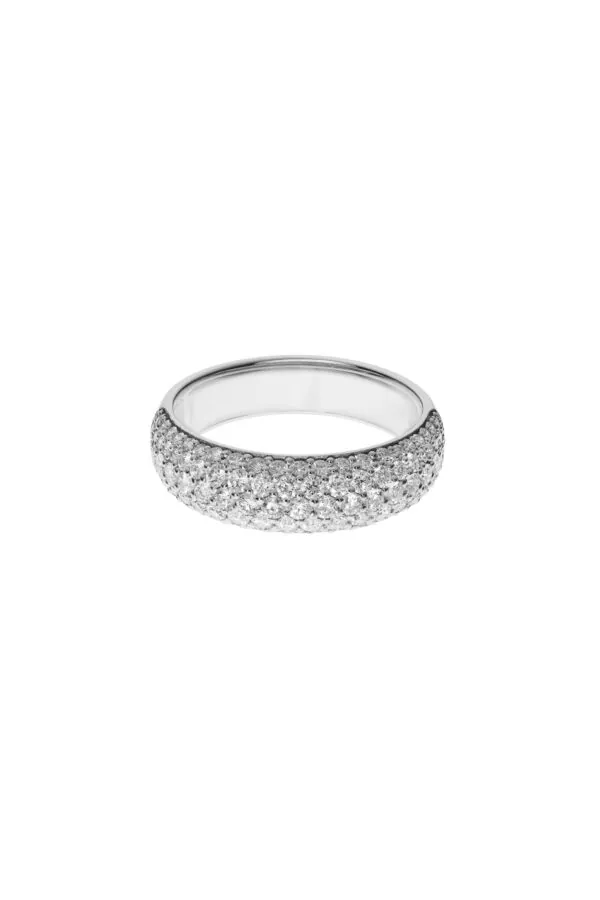 Rings Pave Diamond Ring, white gold with modern design available now
