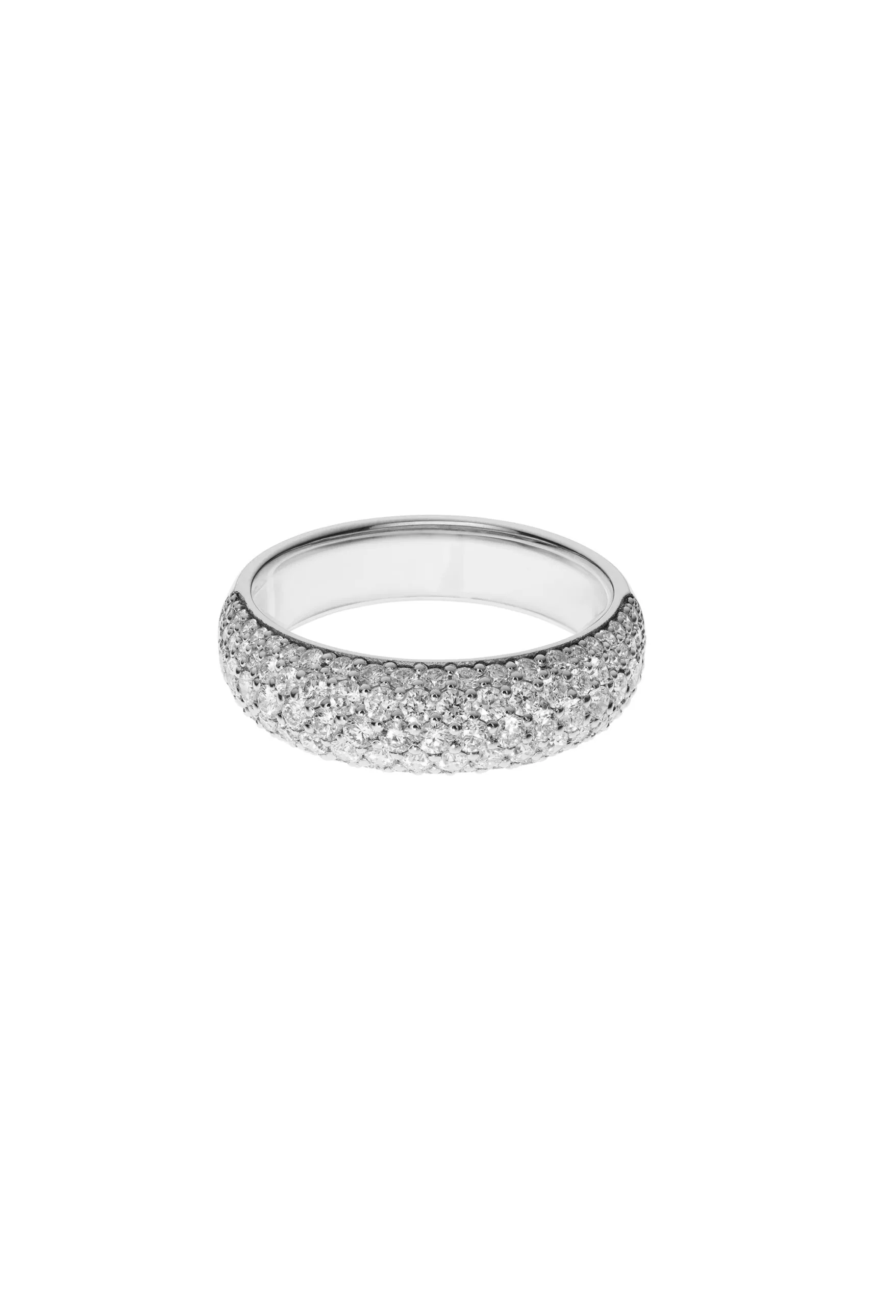 Rings Pave Diamond Ring, white gold with modern design available now
