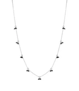 Necklaces Duo Gems Necklace, white gold with fast delivery from Guzema