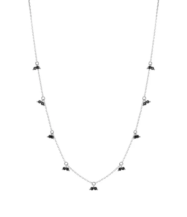 Necklaces Duo Gems Necklace, white gold with fast delivery from Guzema