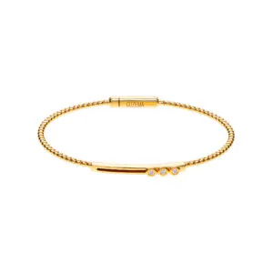 Dynamic Trio-Diamond Bracelet, yellow gold