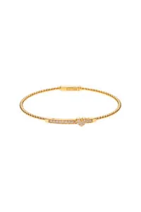 Bracelets Dynamic Heart Bracelet, yellow gold for everyday elegance