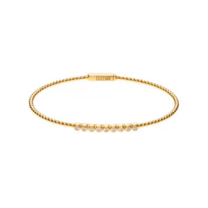Multi Diamonds Bracelet, yellow gold