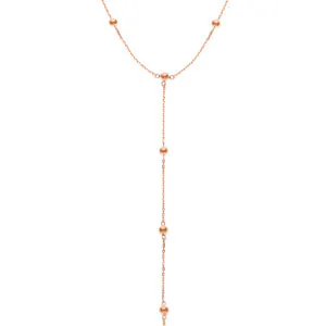 Orbs Transformer Necklace, rose gold
