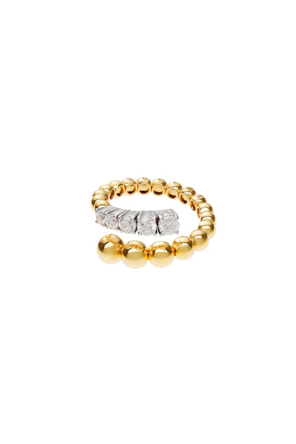 Rings Quintessence Diamond Ring, yellow gold with luxury craftsmanship from Guzema