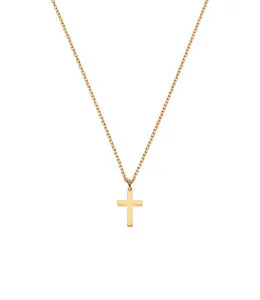 Necklaces Petit Cross, yellow gold with fast delivery from Guzema