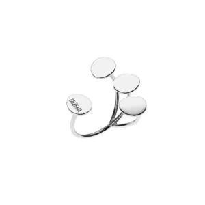 Petal Flat Ring, white gold
