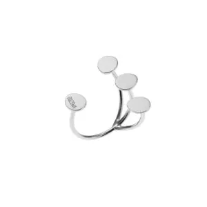Petal Flat Ring, white gold