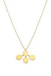 Custom Necklaces Petal Flat Necklace, yellow gold for a luxurious style