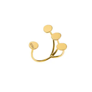 Petal Flat Ring, yellow gold