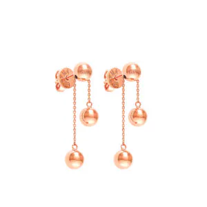 Orbs Transformer Earrings, rose gold