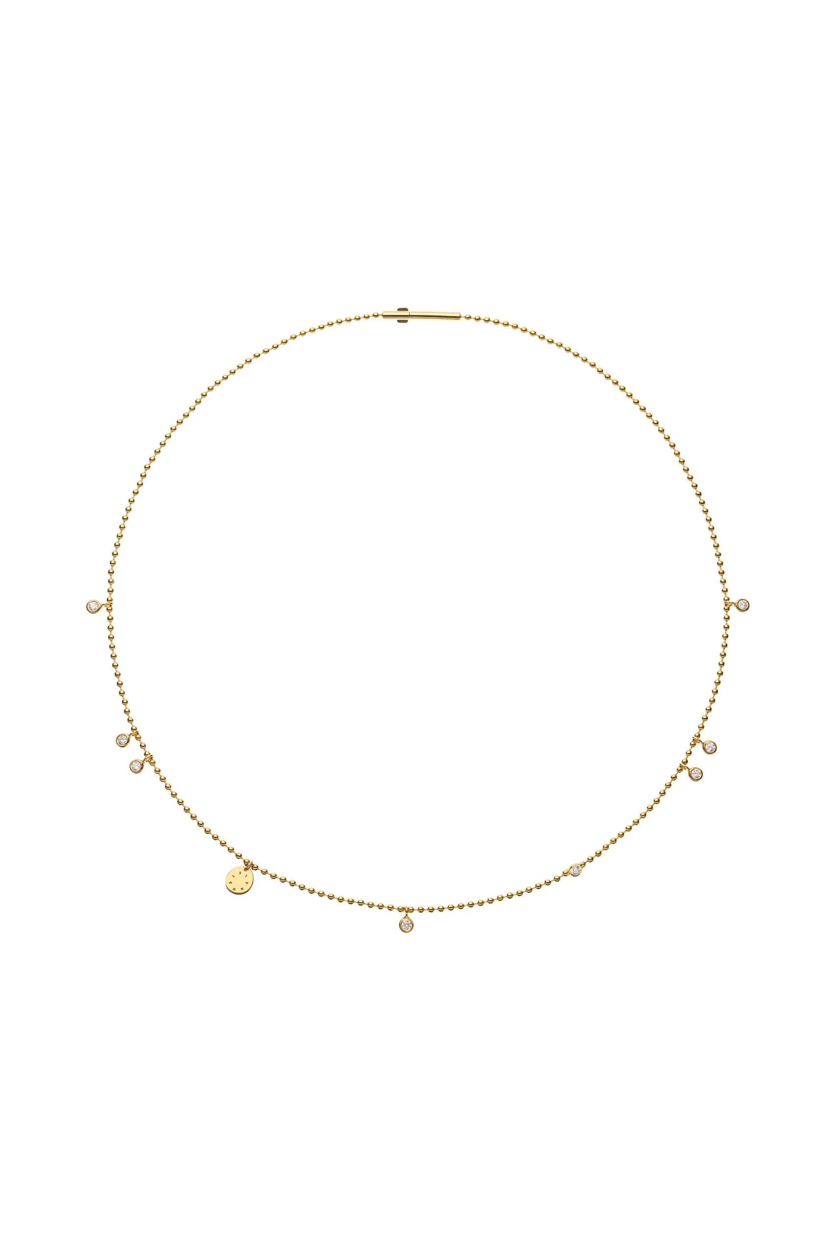 Exclusive Necklaces Eternal Necklace, diamonds, yellow gold from Guzema